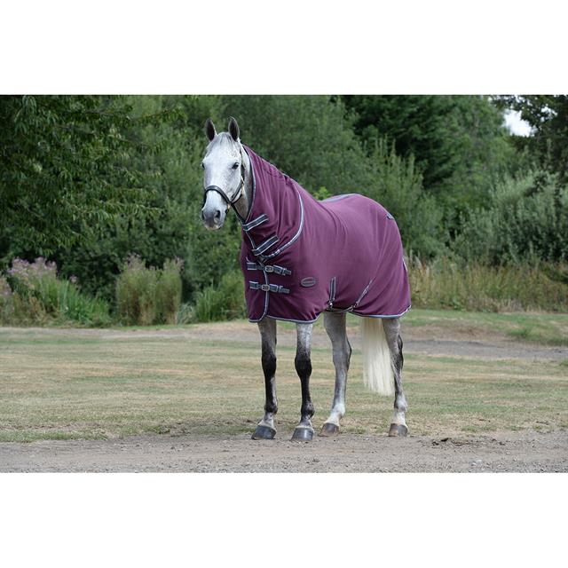 Abschwitzdecke Fleece Cooler Combo Neck WeatherBeeta Dunkelrot