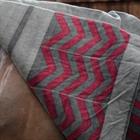 Abschwitzdecke Heavy Fleece Square Fishbone Kentucky Dunkelrot