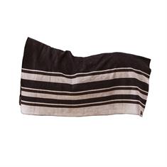 Abschwitzdecke Heavy Fleece Square Stripes Kentucky Braun-Hellbraun