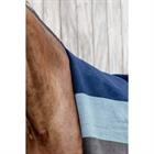 Abschwitzdecke Heavy Fleece Square Stripes Kentucky Dunkelblau-Grau
