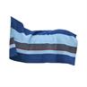 Abschwitzdecke Heavy Fleece Square Stripes Kentucky Dunkelblau-Grau