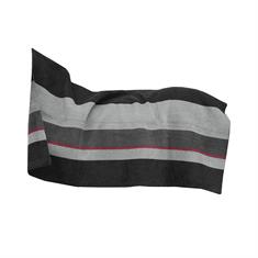 Abschwitzdecke Heavy Fleece Square Stripes Kentucky Schwarz-Grau