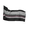 Abschwitzdecke Heavy Fleece Square Stripes Kentucky Schwarz-Grau