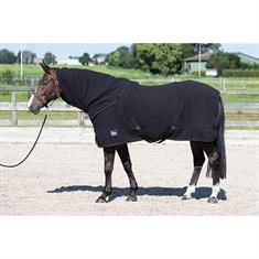 Abschwitzdecke mit aufrollbarem Kragen Harry's Horse Schwarz