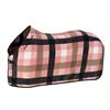 Abschwitzdecke Platinum Fleece Check Eskadron Rosa-Schwarz