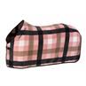 Abschwitzdecke Platinum Fleece Check Eskadron Rosa-Schwarz