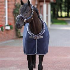 Abschwitzdecke Show-Line 600 Bucas Dunkelblau-Grau