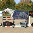 Abschwitzdecke Show-Line Competition Bucas Dunkelblau-Grau