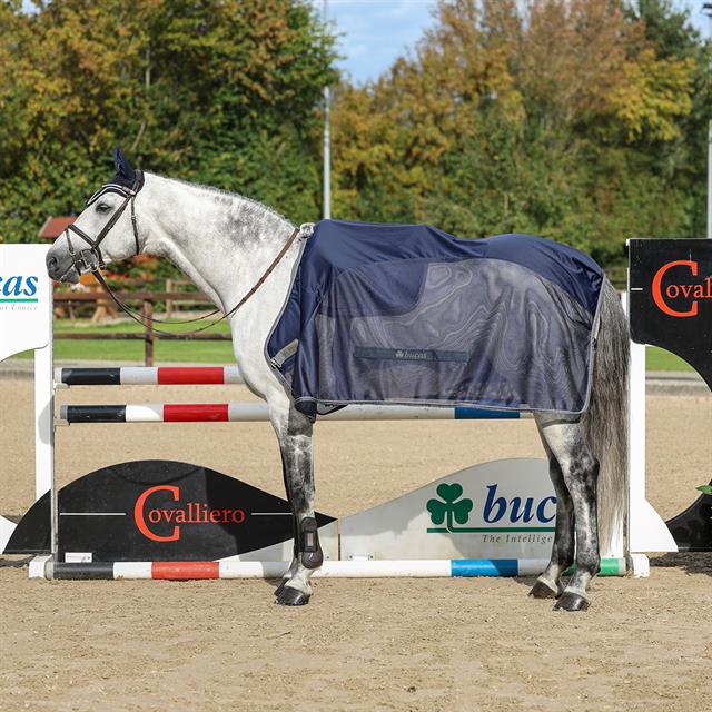 Abschwitzdecke Show-Line Competition Bucas Dunkelblau-Grau