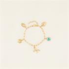 Armband Charms Colour PaardenpraatTV Gold