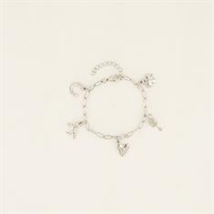 Armband Charms PaardenpraatTV Silber