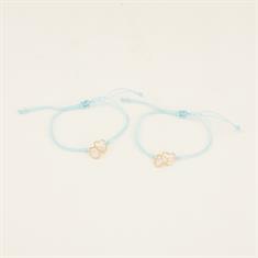 Armband Friends PaardenpraatTV Blau