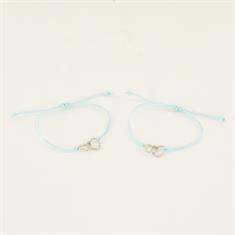 Armband Friends PaardenpraatTV Hellblau