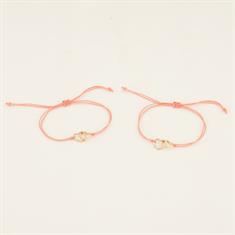 Armband Friends PaardenpraatTV Rosa