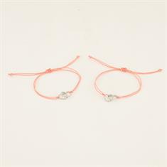 Armband Friends PaardenpraatTV Rosa
