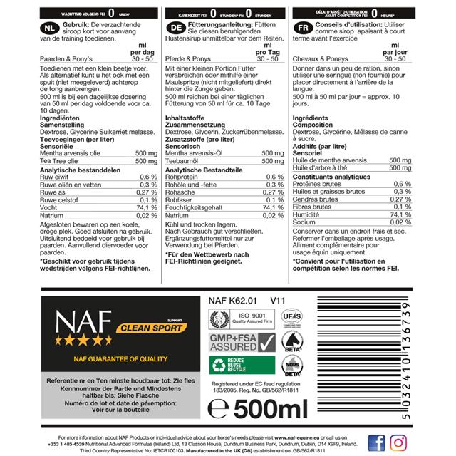 Atemwege-Sirup Kof Eze NAF Sonstige