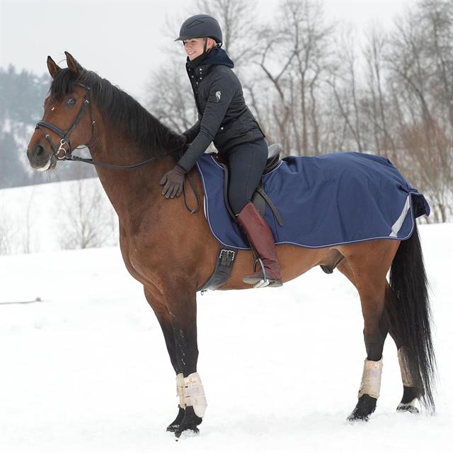 Ausreitdecke Bucas Dunkelblau-Silber