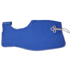 Ausreitdecke Fleece Ornament QHP Hellblau-Silber