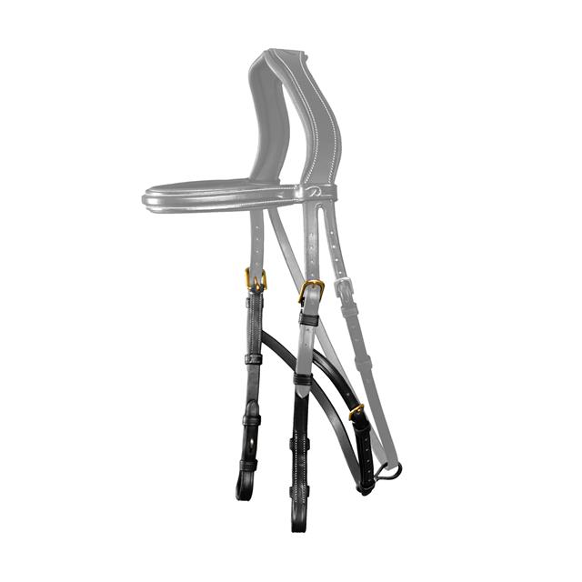 Backenstücke Hackamore D Collection Dy'on Schwarz