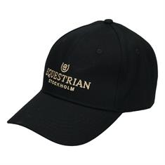 Baseballcap Black Gold Equestrian Stockholm Schwarz-Gold