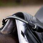 Bocksriemchen Rhinestone QHP Schwarz-Silber