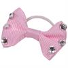 Einflechtschleifen Showbows Strass Horka Rosa