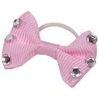 Einflechtschleifen Showbows Strass Horka Rosa