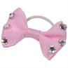Einflechtschleifen Showbows Strass Horka Rosa