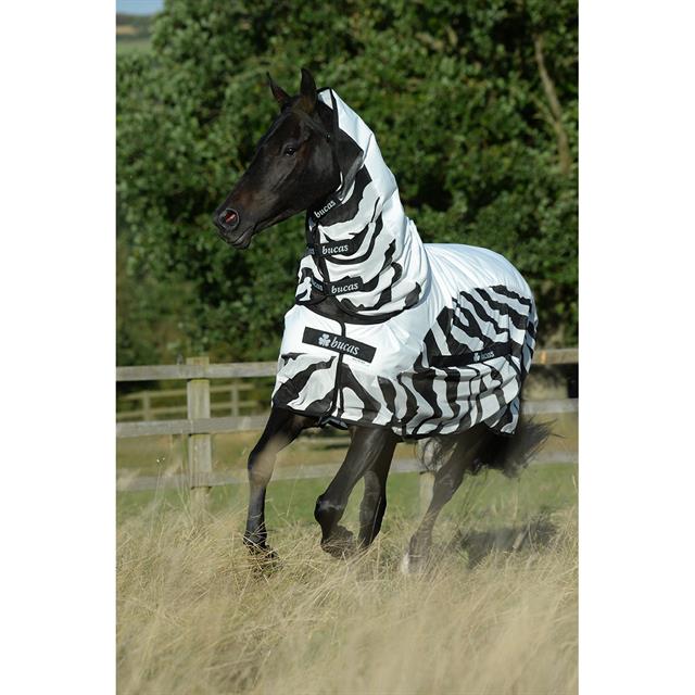 Fliegendecke Buzz-Off Rain Zebra Full Neck Bucas Zebra