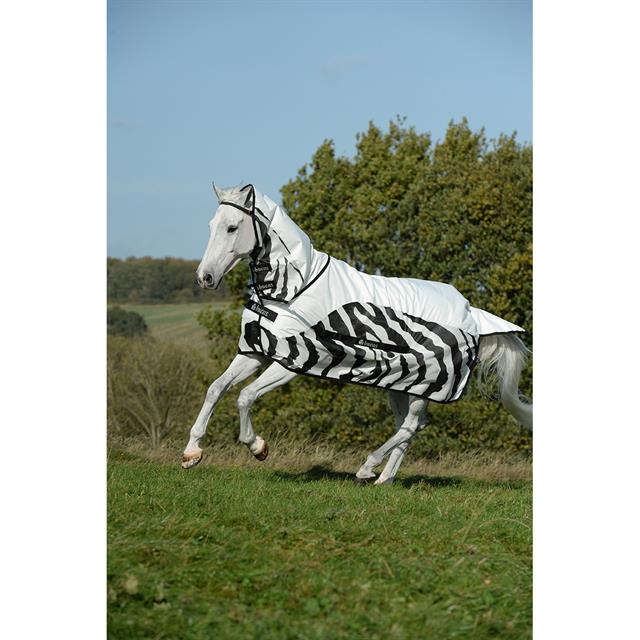 Fliegendecke Buzz-Off Rain Zebra Full Neck Bucas Zebra