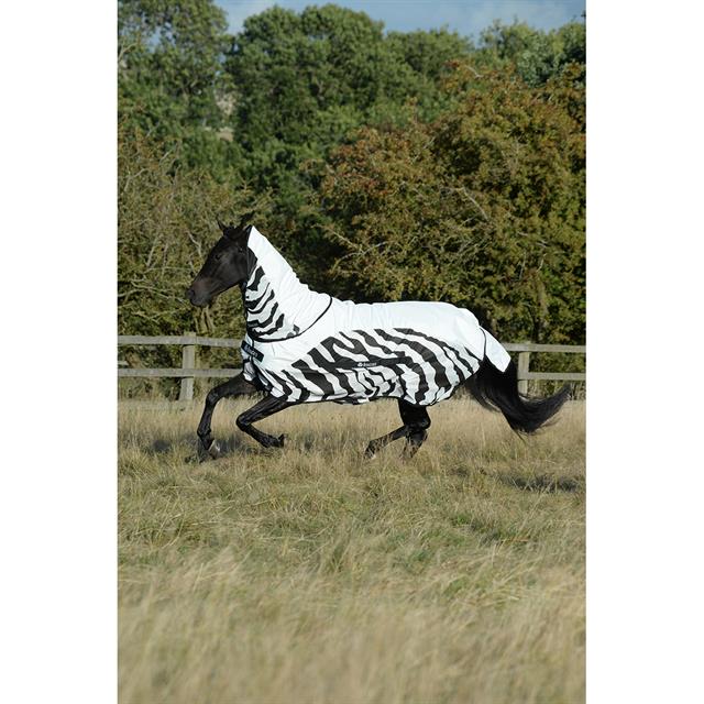 Fliegendecke Buzz-Off Rain Zebra Full Neck Bucas Zebra
