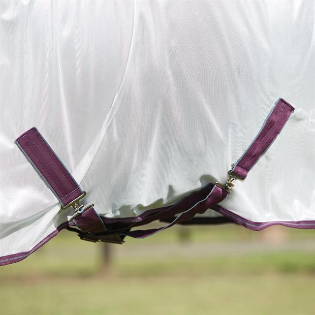 Fliegendecke ComFiTec Essential Mesh II Combo Neck WeatherBeeta Weiß-Dunkellila