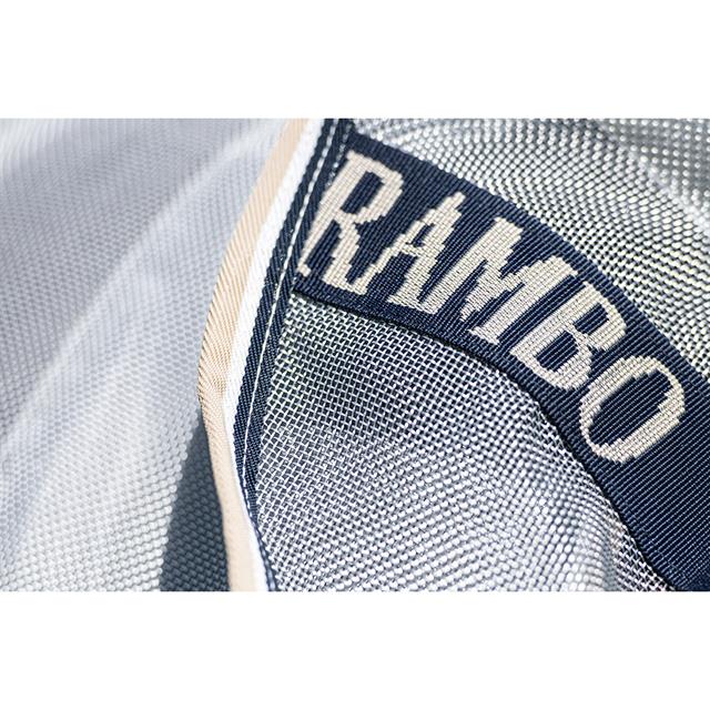 Fliegendecke Horseware Rambo Protector Silber-Blau