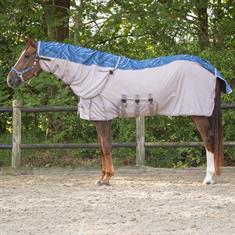 Fliegendecke mit Halsteil QHP Blau