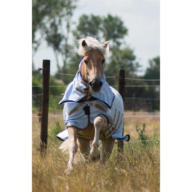 Fliegendecke Protect HORSEGEAR Blau-Dunkelblau