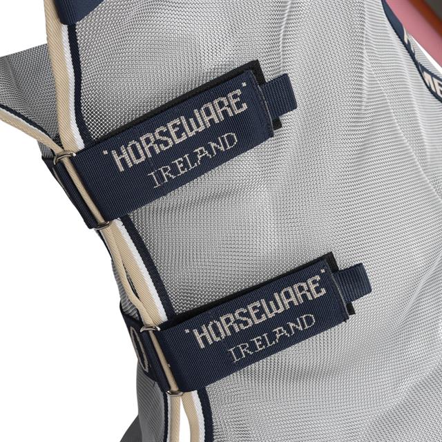 Fliegendecke Rambo Protector Horseware Silber-Blau