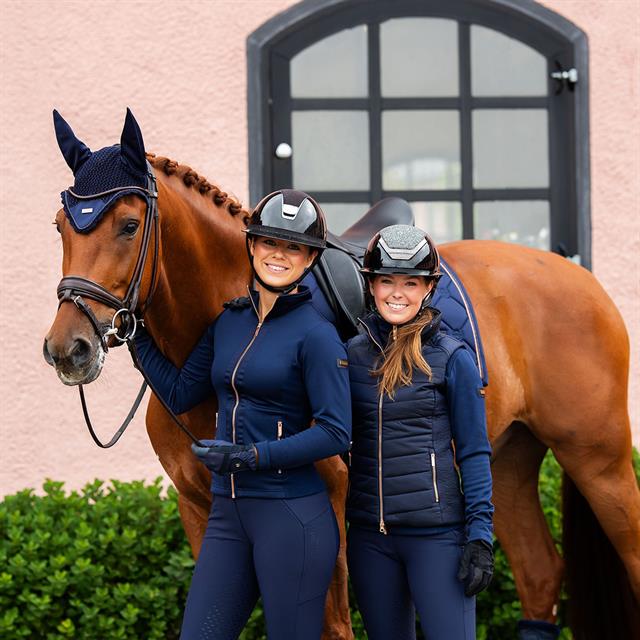 Fliegenhaube Modern Lagoon Blush Equestrian Stockholm Dunkelblau