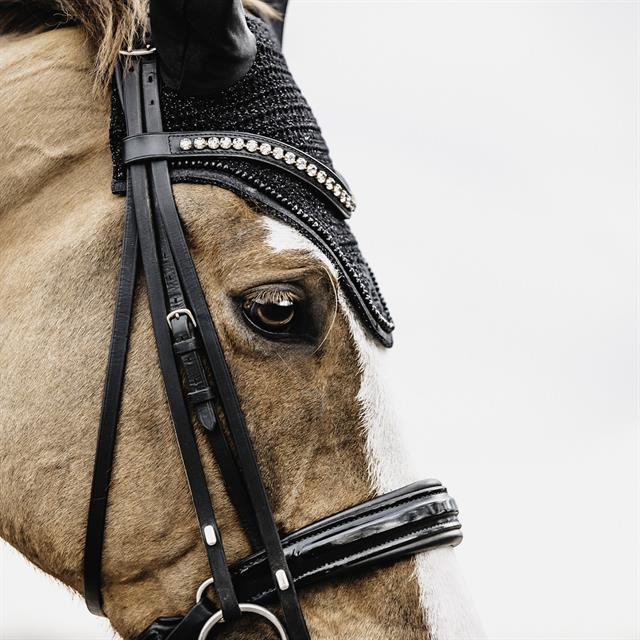 Fliegenhaube Wellington Glitter Kentucky Schwarz