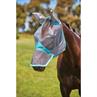 Fliegenmaske ComFiTec Deluxe Fine Mesh mit Ohren & Nase WeatherBeeta Grau-Türkis