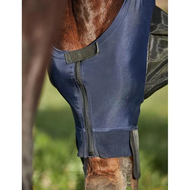 Fliegenmaske ComFiTec Luxe Bug Eye mit Ohren & Nase WeatherBeeta Dunkelblau-Schwarz