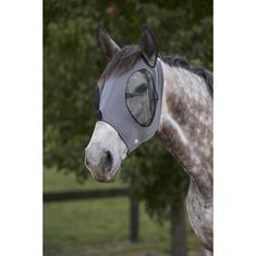 Fliegenmaske Deluxe Bug Eye mit Ohren WeatherBeeta Grau-Schwarz