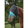 Fliegenmaske Deluxe Fine Ears & Tassels WeatherBeeta Schwarz-Türkis