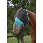 Fliegenmaske Deluxe Fine Ears & Tassels WeatherBeeta Schwarz-Türkis