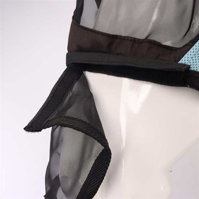 Fliegenmaske mit abnehmbarem Nasennetz HORSEGEAR Hellblau