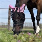 Fliegenmaske mit abnehmbarem Nasennetz HORSEGEAR Rosa