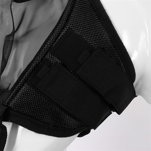 Fliegenmaske mit abnehmbarem Nasennetz HORSEGEAR Schwarz