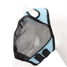 Fliegenmaske ohne Nasennetz und Ohren HORSEGEAR Hellblau