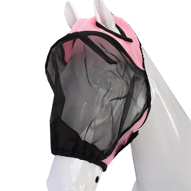 Fliegenmaske ohne Nasennetz und Ohren HORSEGEAR Rosa