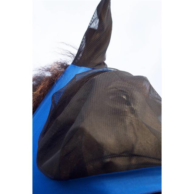 Fliegenmaske Stretchy HORSEGEAR Schwarz-Blau