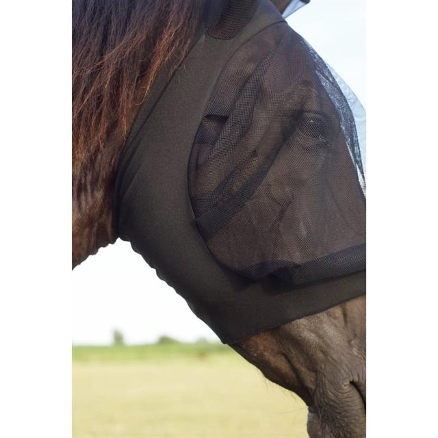 Fliegenmaske Stretchy HORSEGEAR Schwarz-Schwarz